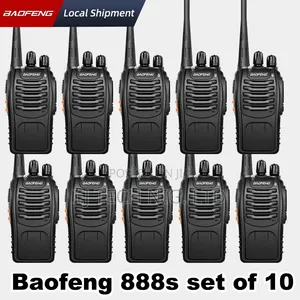 10 Set Baofeng Bf888s Walkie-Talkie