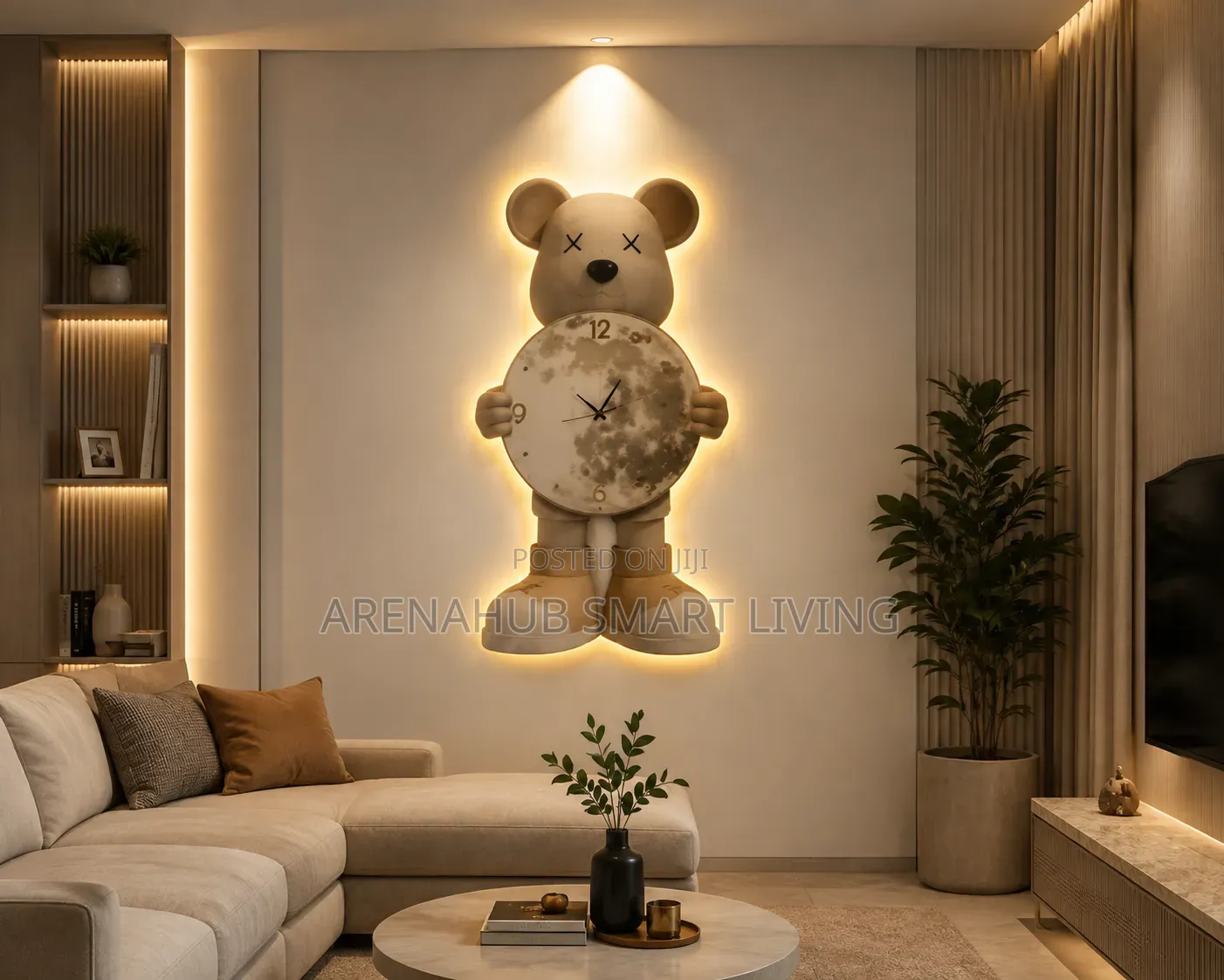 Light Luxury Decorative Painting Cream Wind Corridor Aisle Clock
