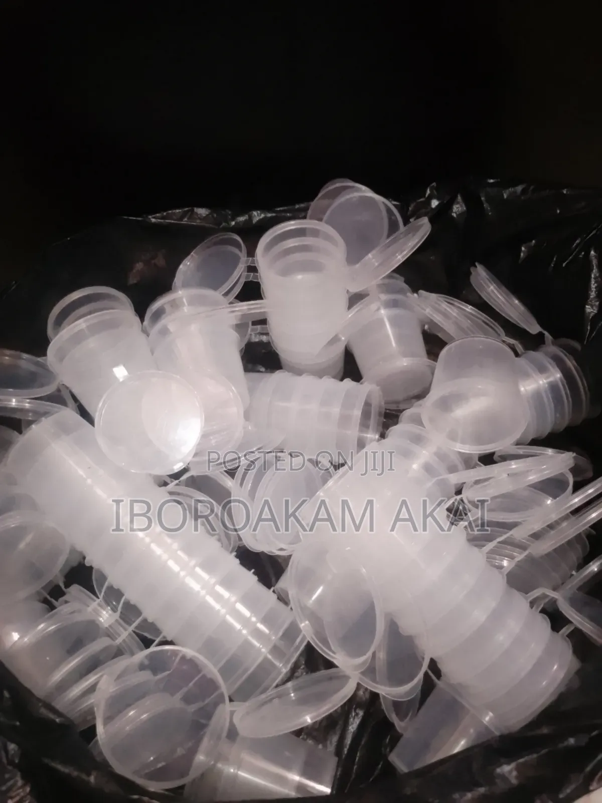 75 White Ketchup Cups