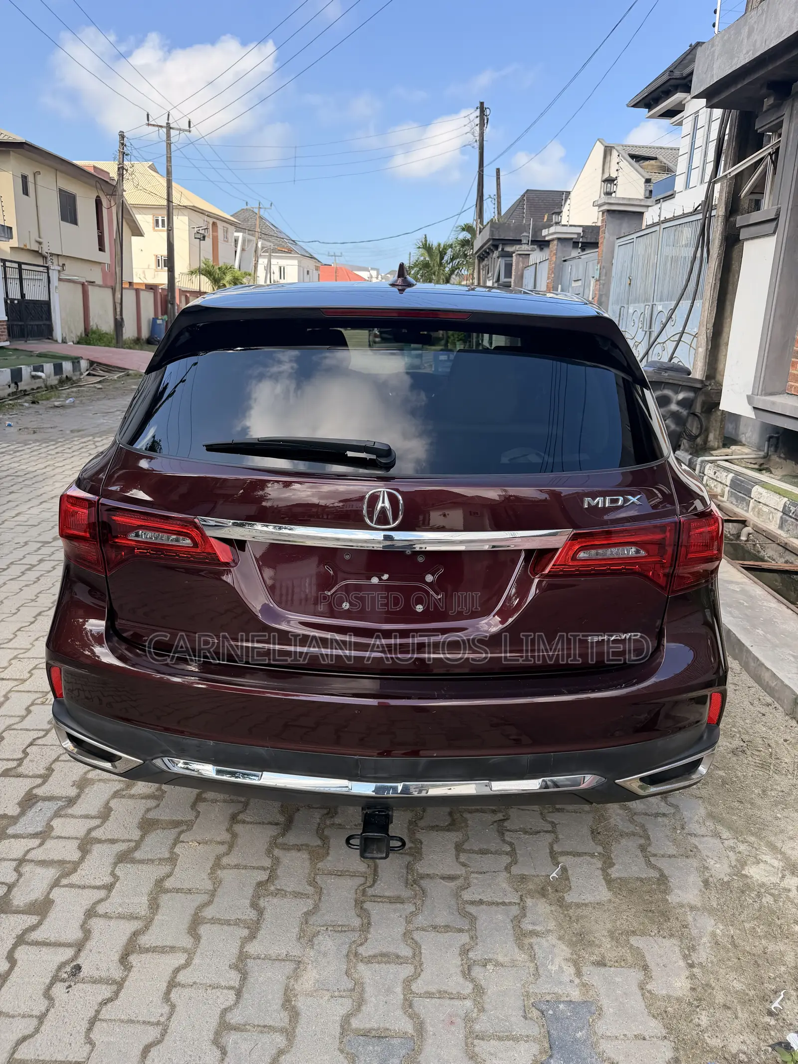 Acura MDX w/Technology & Ent. Pkgs SH-AWD 2017 Burgundy