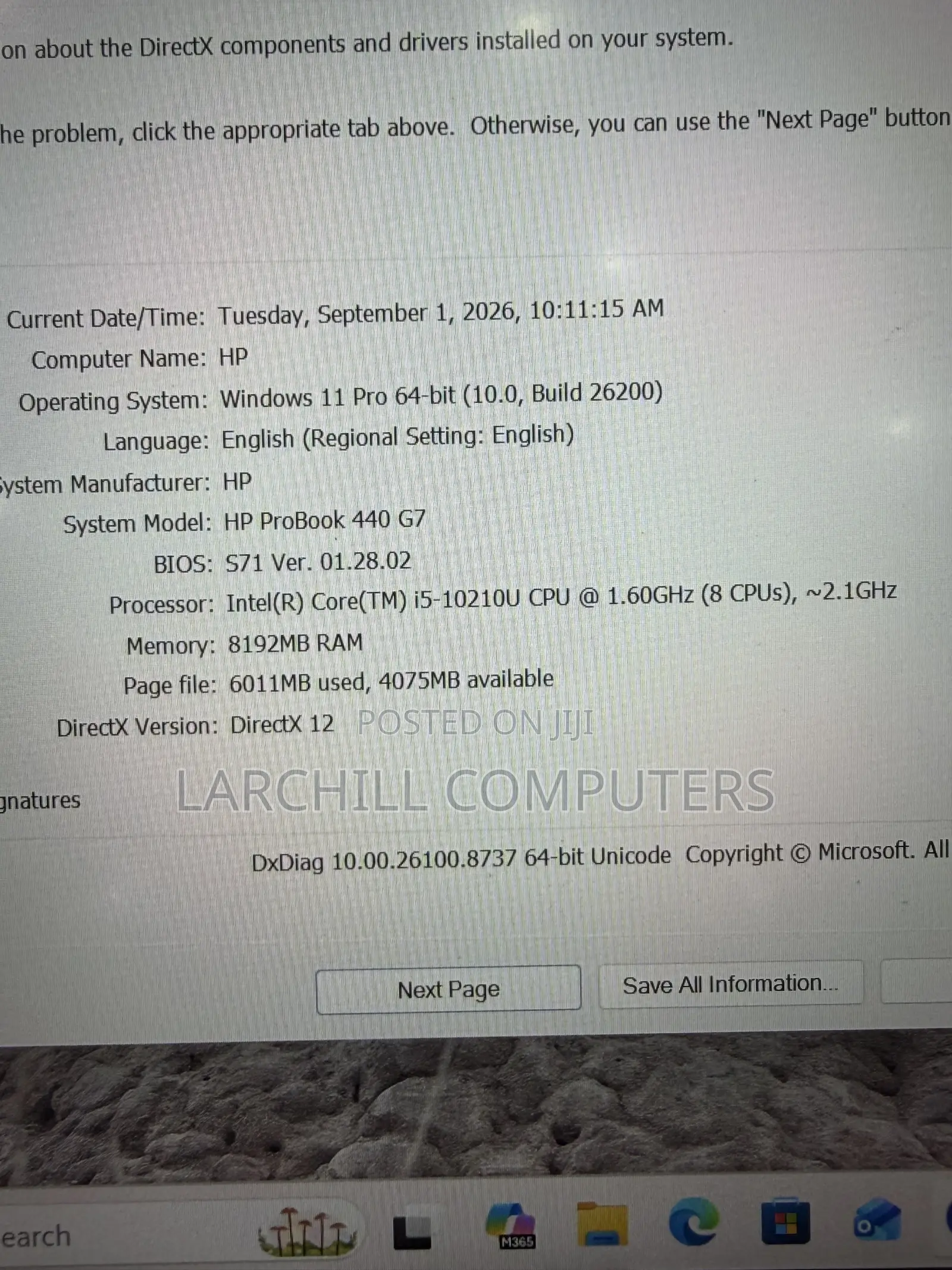Laptop HP ProBook 440 G7 8GB Intel Core i5 SSD 256GB