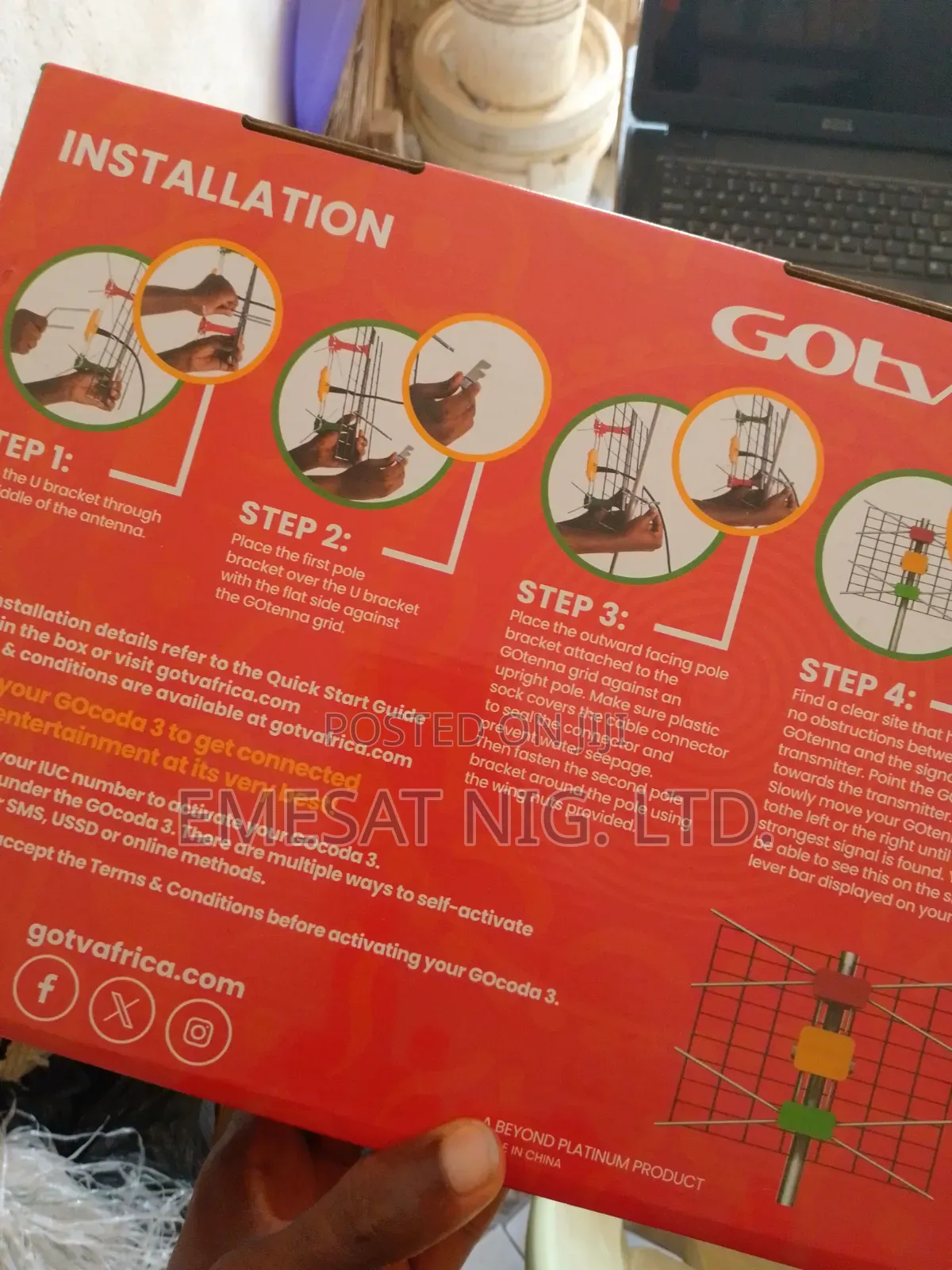 GOTV Decoder, 1 Month Sub and Installation