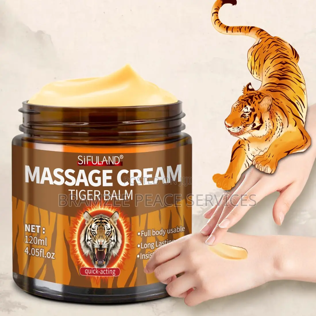 Get 120ml Tiger Massage Cream