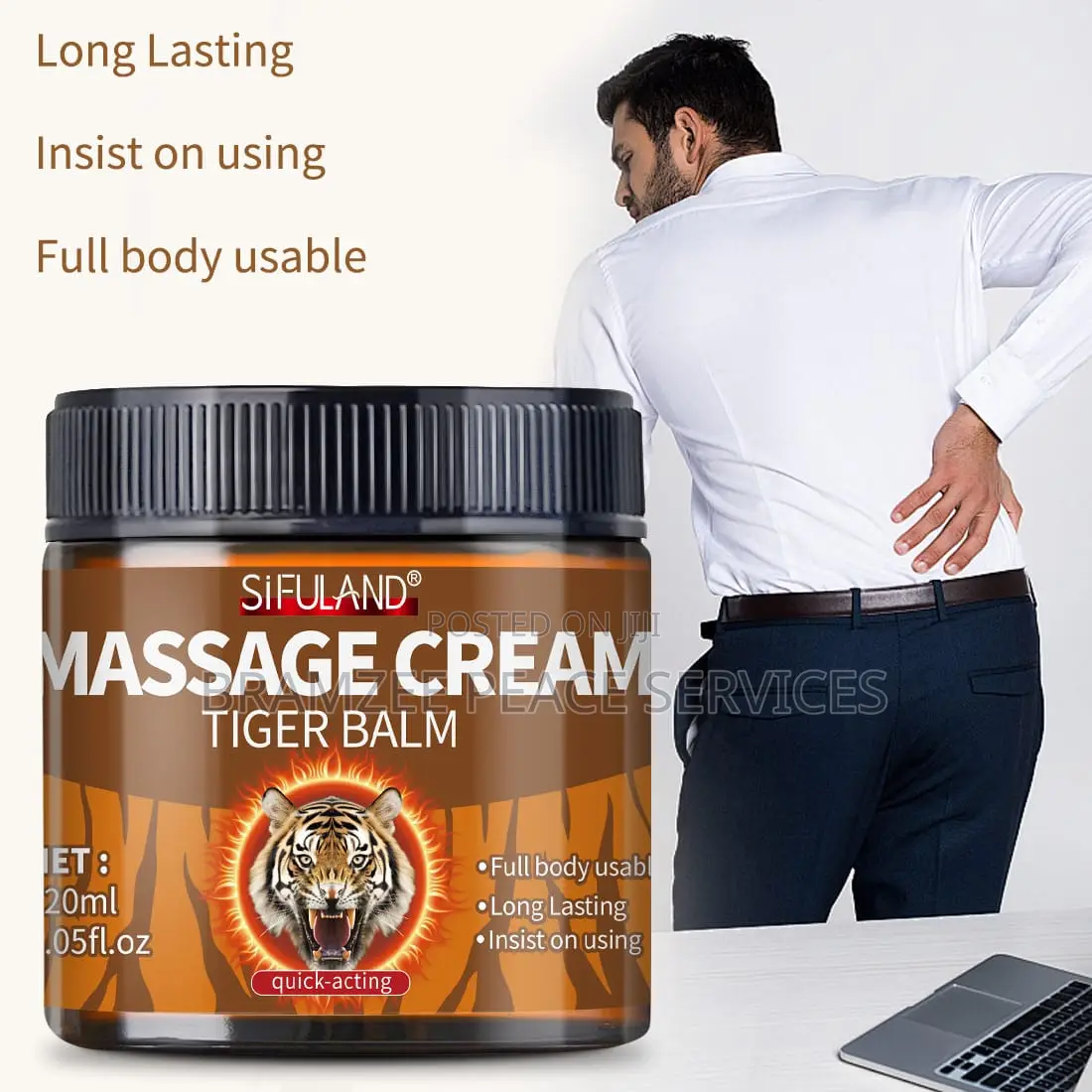 Get 120ml Tiger Massage Cream