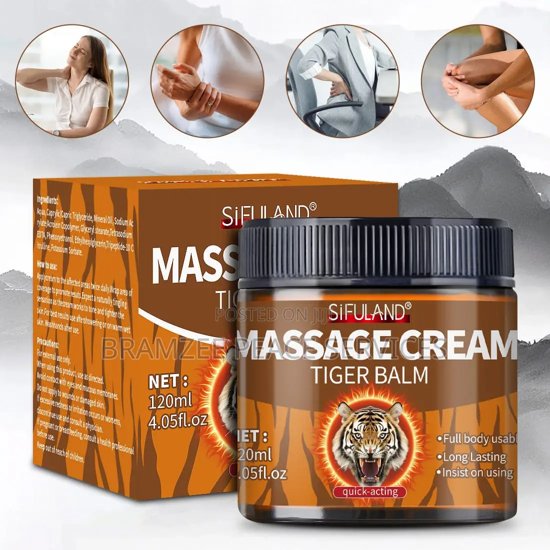 Get 120ml Tiger Massage Cream