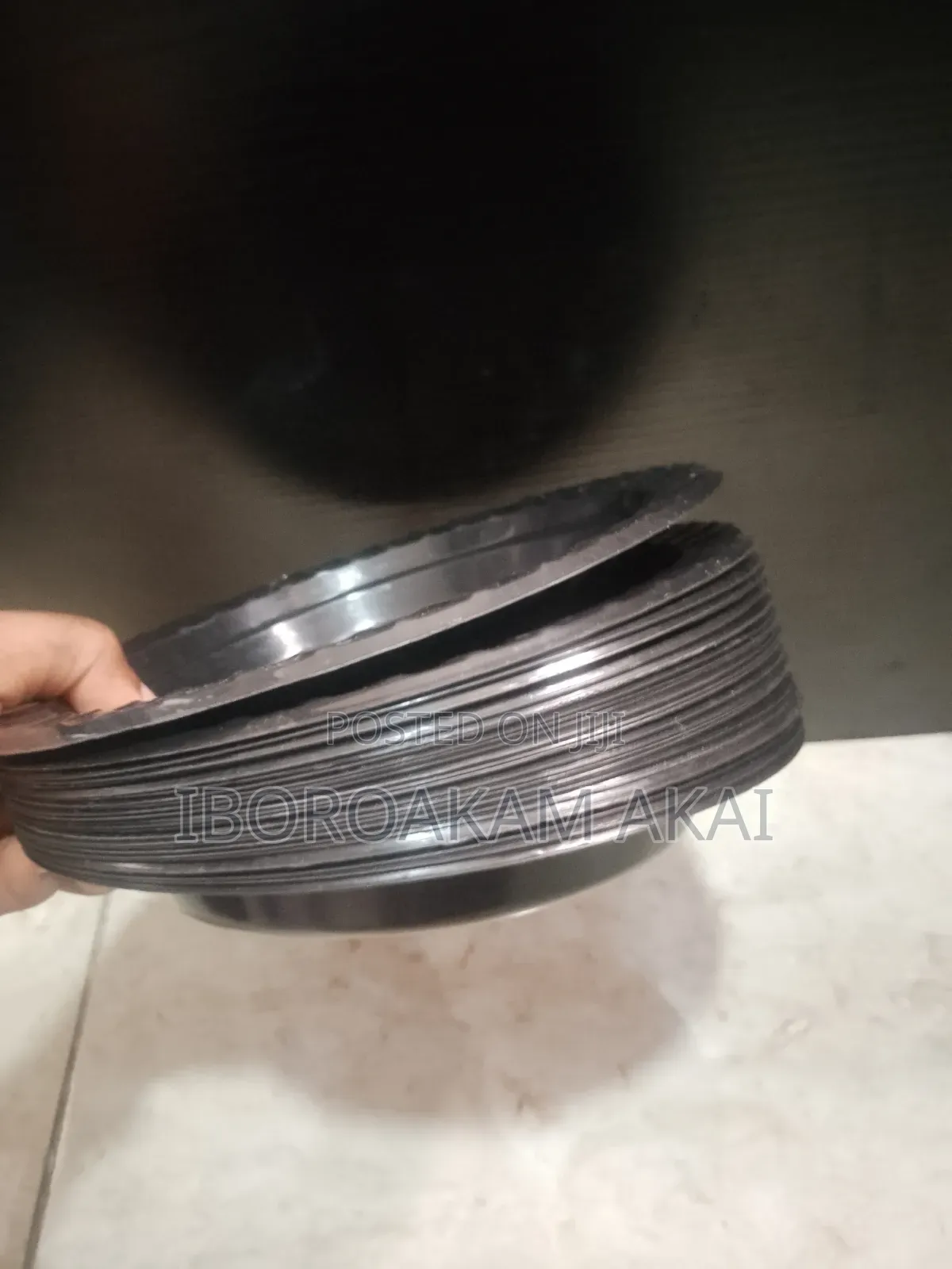 20 Black Side Plates Suitable for Serving Party Snacks