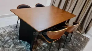 Wooden Dining Table With 6 Chairs