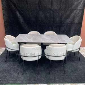 Contemporary Ceramic Top Dining Set