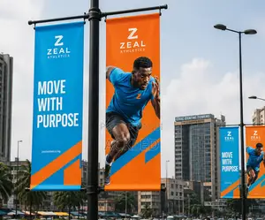 Street Light Pole Banners – Roadside Advertising Lamp Post Signs