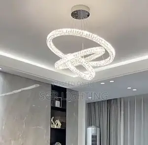 Nordic Luxury K9 Crystal Ring Led Chandelier