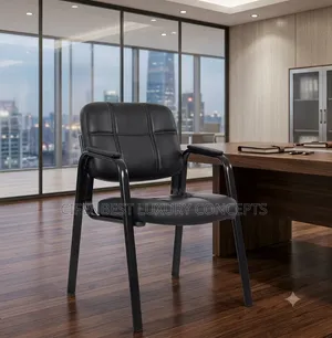 Stylish Visitors Armed Leather Chair