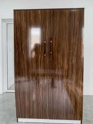 Modern Two-Door Walnut Wardrobe 4 by 6
