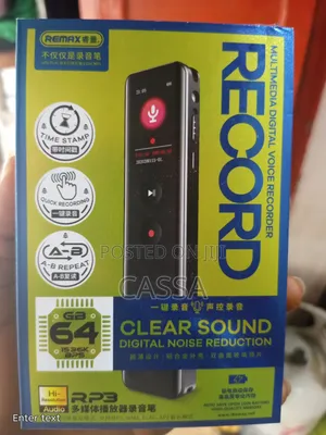 REMAX RP3 Multimedia Digital Voice Recorder.
