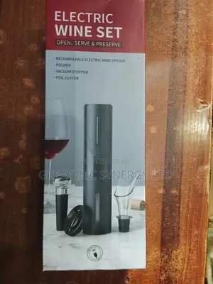 Electric Wine Opener - Rechargeable (With Accessories)