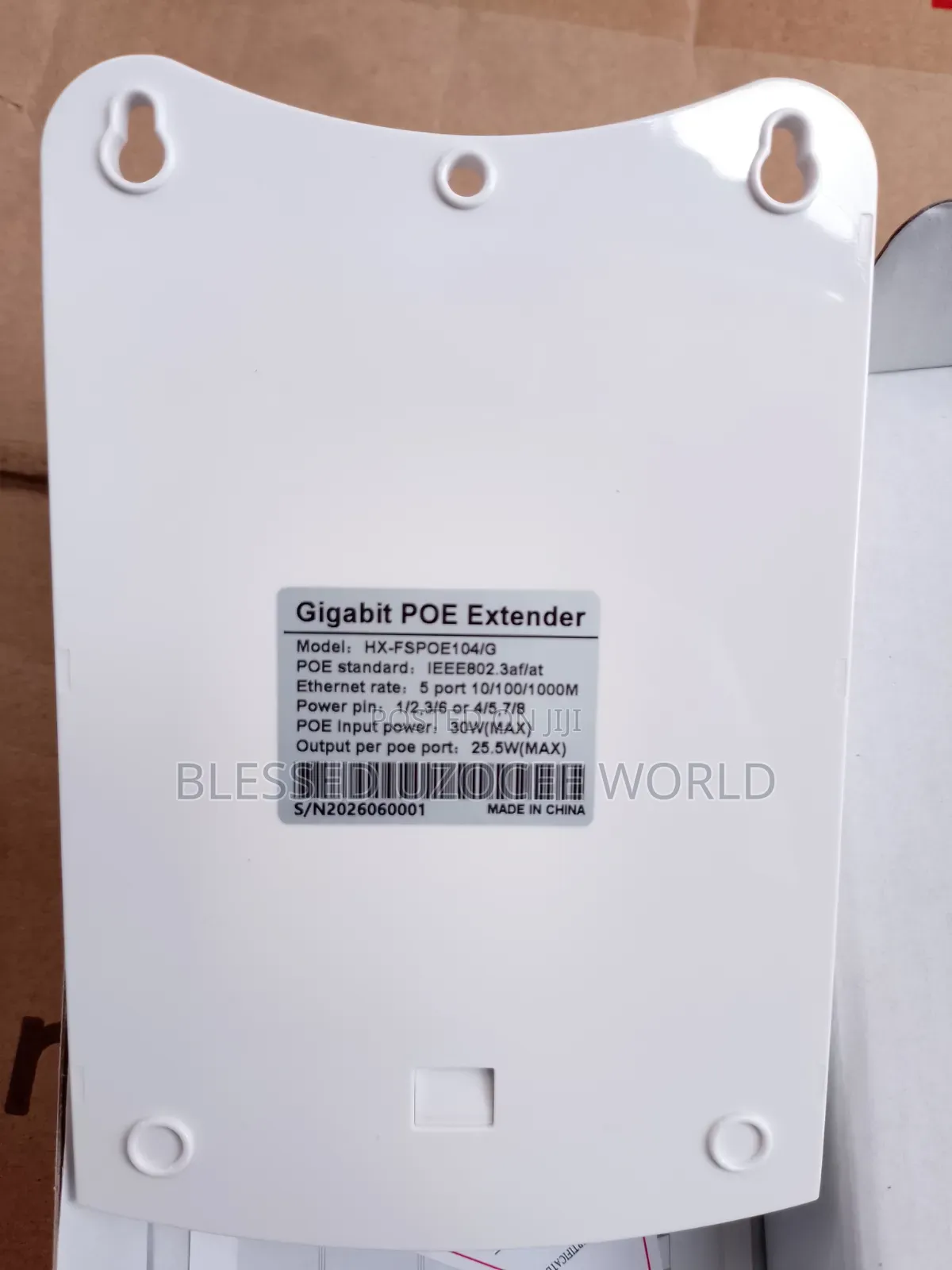 Outdoor Gigabit POE Extender 1input to 4Output RJ45 Cable POE Repeater