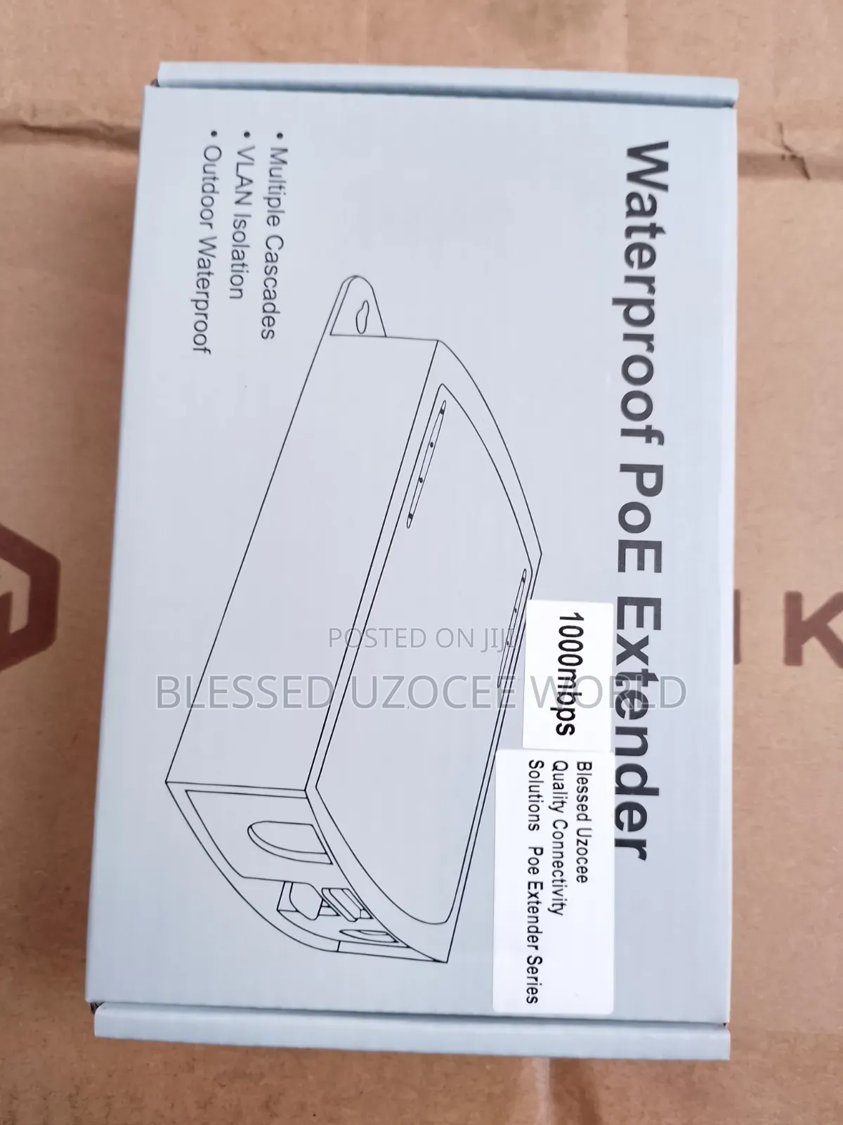 Outdoor Gigabit POE Extender 1input to 4Output RJ45 Cable POE Repeater