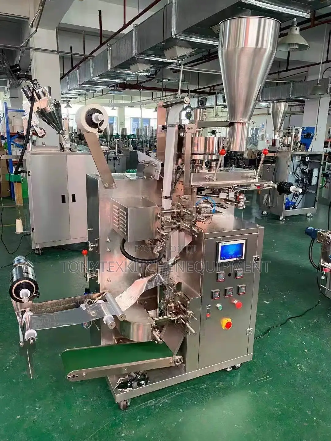 Automatic Tea Bag Packing Machine With Thread & Tag