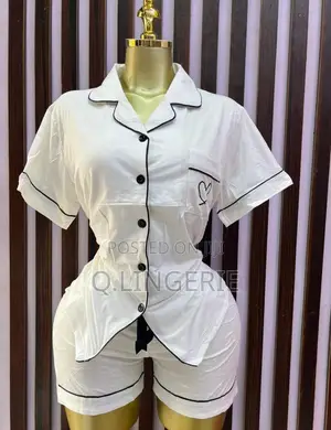 Cotton Short Sleeve and Trousers Quality Pajamas