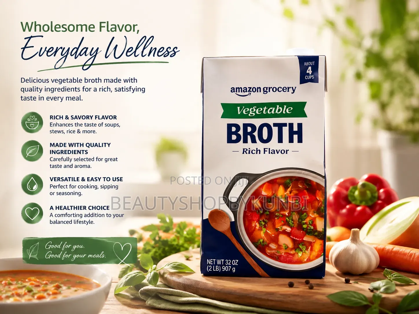 Vegetable Broth Rice Flavor