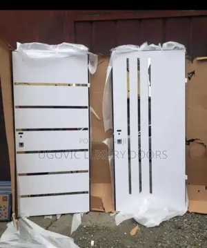 3ft Modern White Isreali Security Door Extra Height