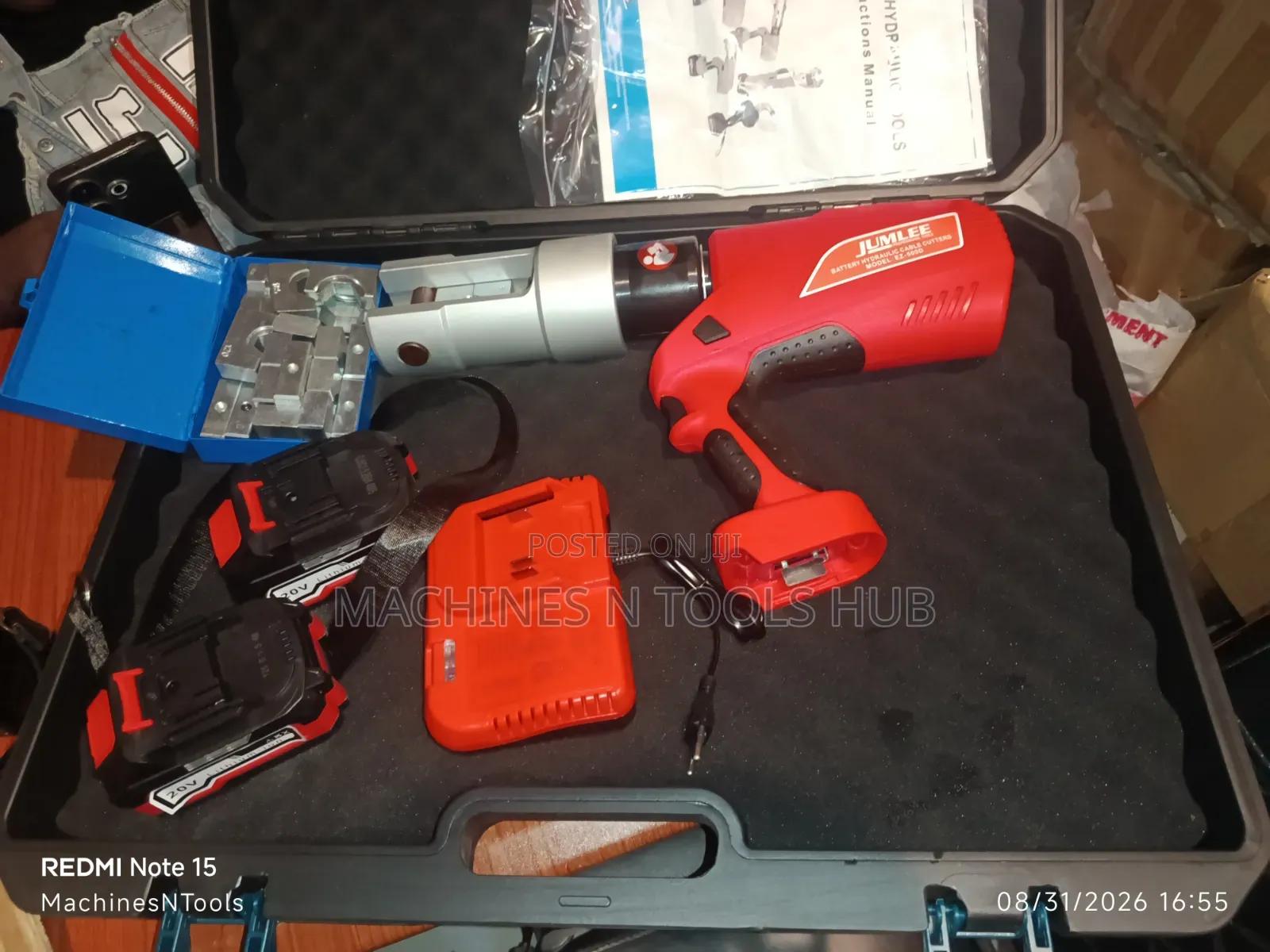 Jumlee EZ-500 Cordless Hydraulic Cable Crimper