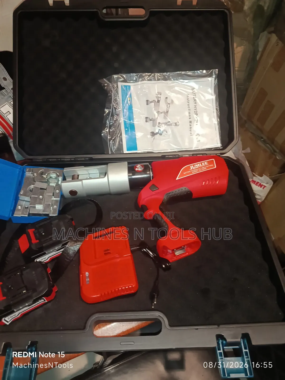 Jumlee EZ-500 Cordless Hydraulic Cable Crimper