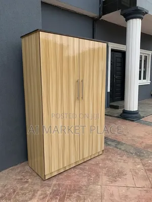 Wardrobe With Open Doors and Shelving (HDF)