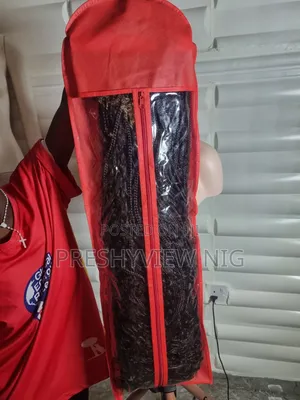 Red Wig Bag for Long Wigs