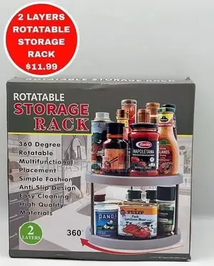 U-Shaped Rotatable Storage Rack