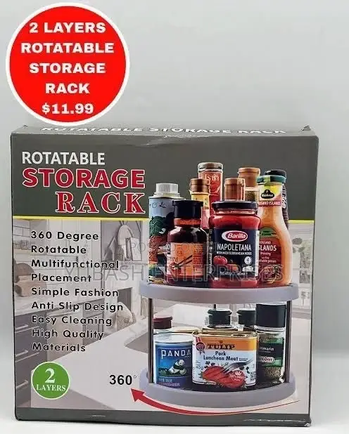 U-Shaped Rotatable Storage Rack