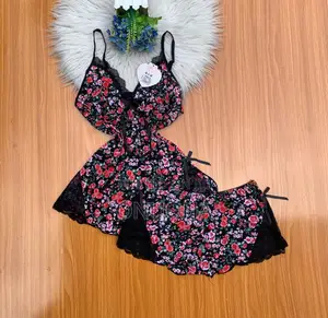 Lycra 2piece Nightwear