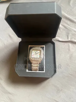 Men's Fully Iced Out Square Bling Watch
