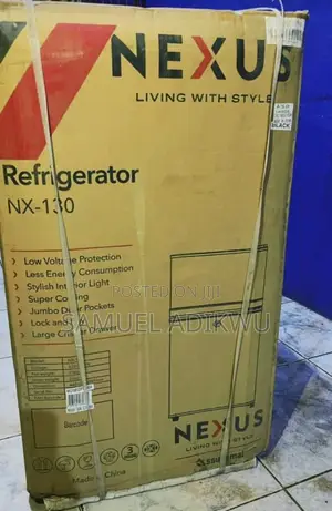 Nexus Double Refrigerator 90l Black Nx-130