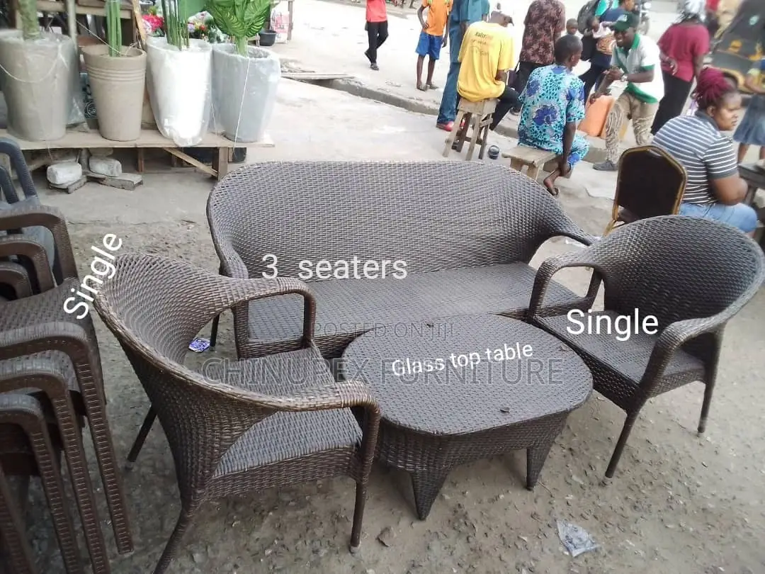 5 Seaters Luxury Rattan Chairs Outdoors