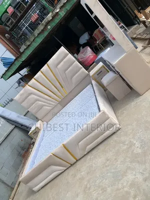 Luxury 6by6 Set of Bed With Dresser and Cupboards