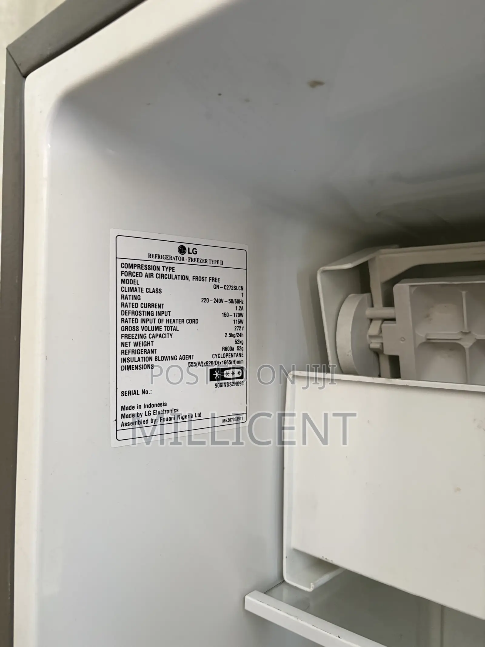 LG 272L Inverter Fridge