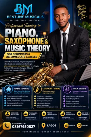 Piano, Saxophone and Music Theory