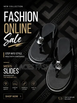 Premium Black Sandals