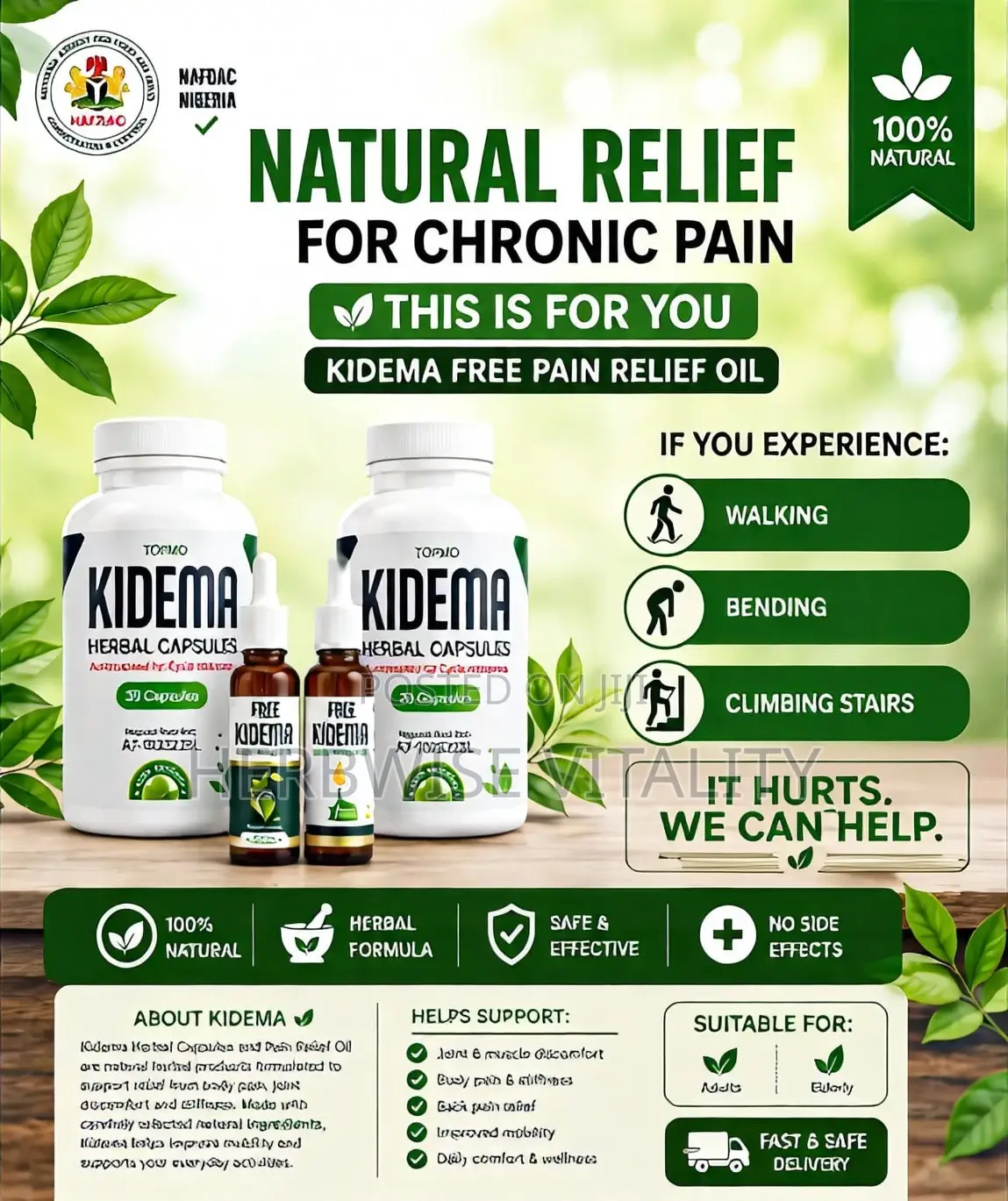 Kidema Herbal Capsule and Oil