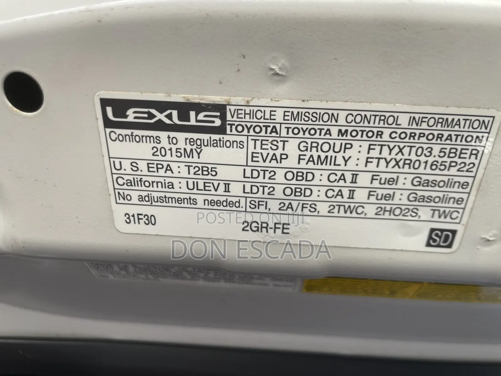 Lexus RX 2015 White