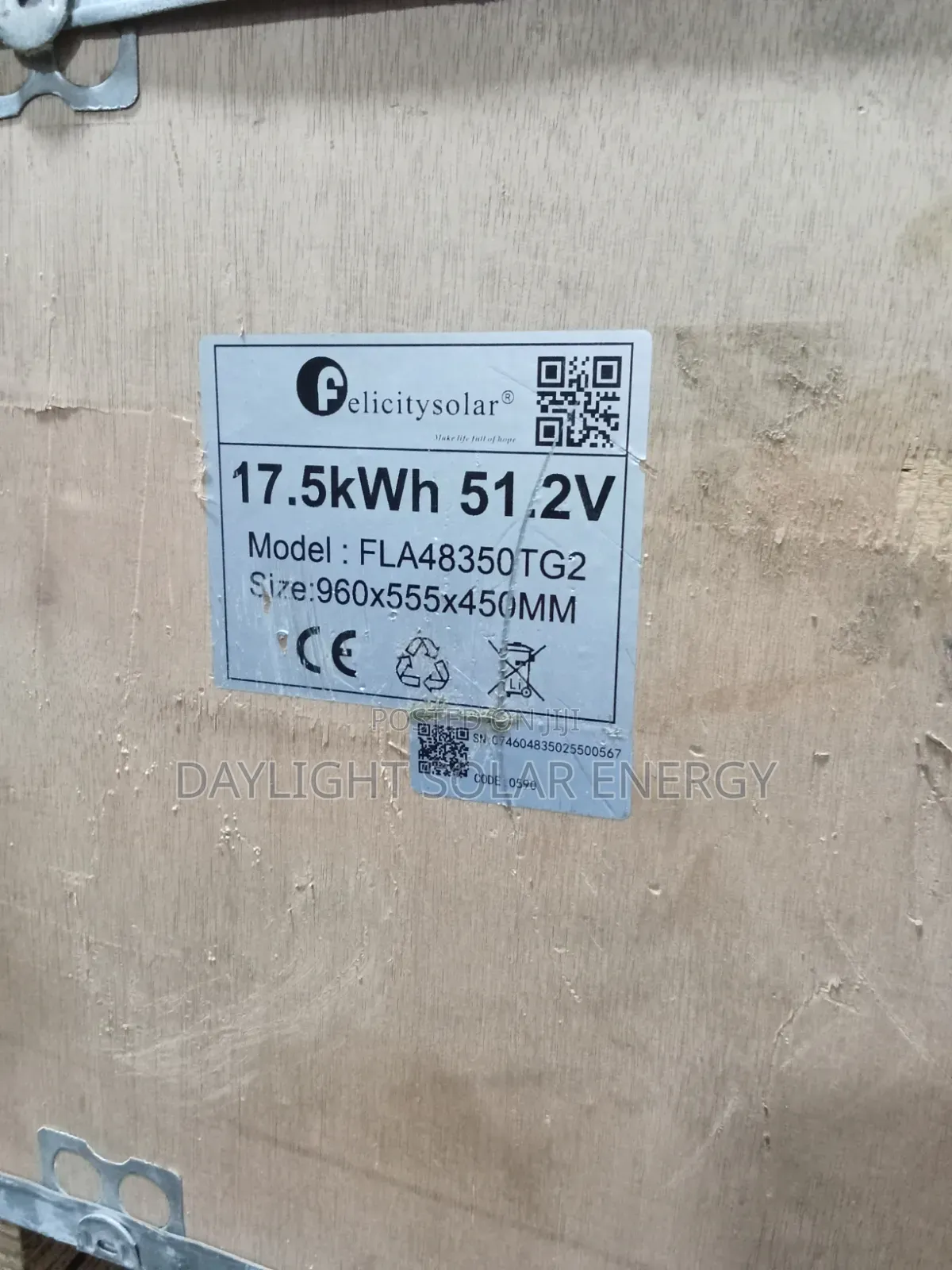 Felicity 17KWH Lithium Ion Battery 51.2V