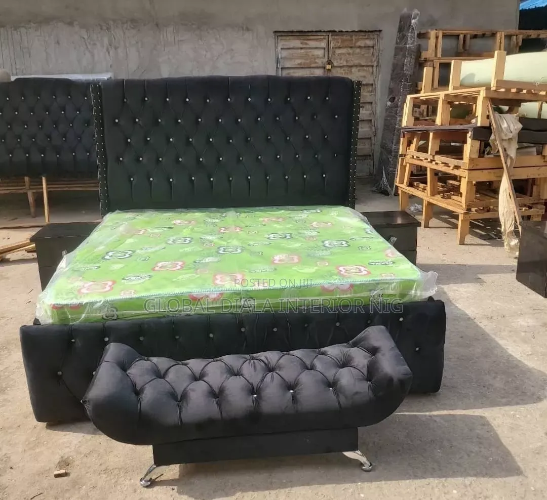 Modern 6by6 Fabric Bedframe
