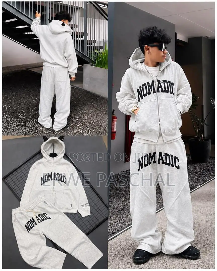 Stylish Men's 2-Piece Tracksuit – Black
