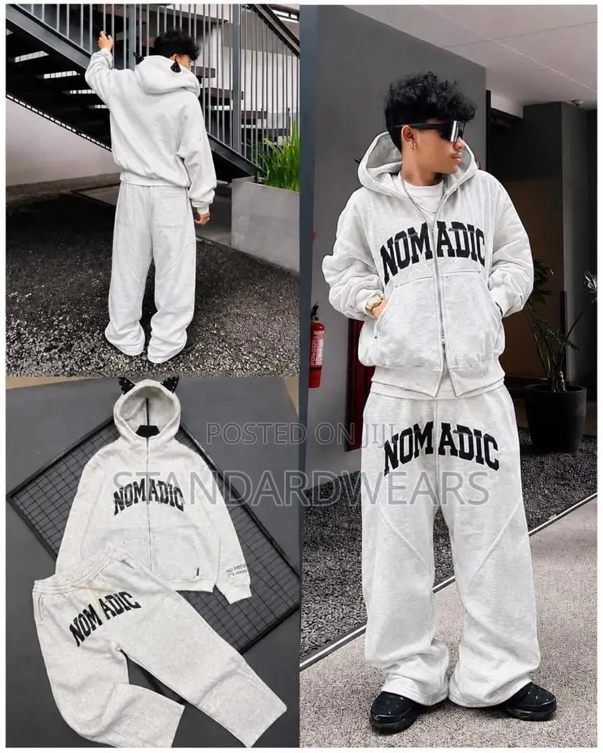 Stylish Men's 2-Piece Tracksuit – Black