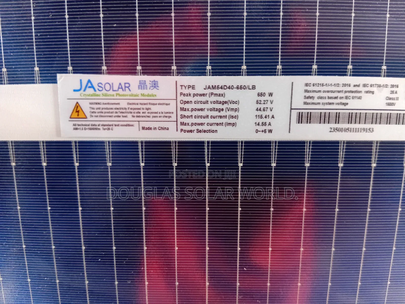 Ja Solar 650w Solar Panel