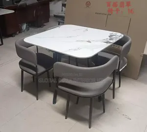 Quality Modern Marble Dining Set by 4