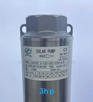 Difful 3Hp Solar (Submersible) Water Pump AND DC With Solar Controller