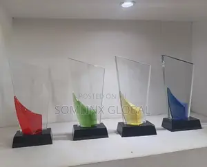 Multiple Color Glass Plaques