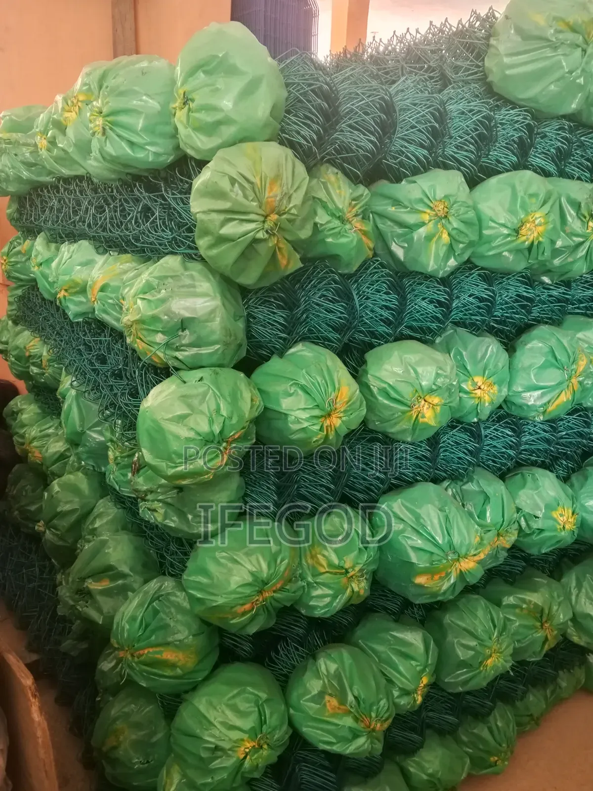 Green Coated Mesh Wire