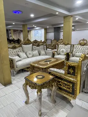 Complete Set of High Quality Imported Royal Fabric Sofa Chair